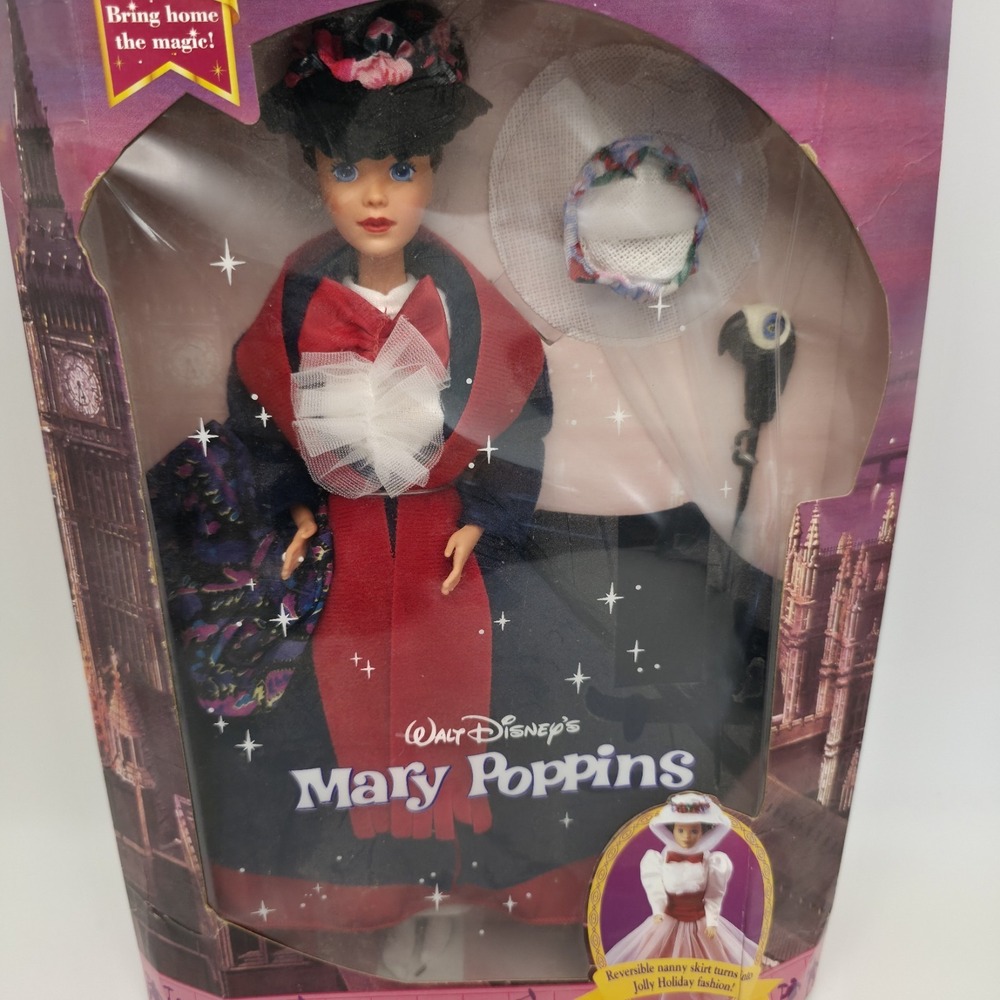 Vintage 1993 MARY POPPINS BARBIE DOLL 11 1/2" Tall ~ New In Box